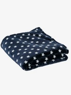 Couverture Enfant Microfibre Imprimée étoiles Marine Grisé Imprimé - Vertbaudet -Vertbaudet Boutique couverture enfant microfibre imprimee etoiles 2