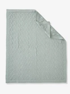 Couverture Pointelle En Coton Vert D'eau - Vertbaudet 13 Couverture Pointelle En Coton Vert D'eau - Vertbaudet -Vertbaudet Boutique couverture pointelle en coton 5