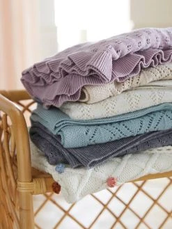 Couverture Tricot HAPPY BOHÈME écru - Vertbaudet 10 Couverture Tricot HAPPY BOHÈME écru - Vertbaudet -Vertbaudet Boutique couverture tricot happy boheme 2