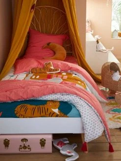 Couvre-lit EDEN INDIA Rose / Multicolore - Vertbaudet -Vertbaudet Boutique couvre lit eden india 2