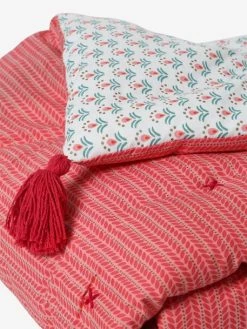 Couvre-lit EDEN INDIA Rose / Multicolore - Vertbaudet -Vertbaudet Boutique couvre lit eden india 3