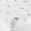 Drap Housse Bébé FORET MAGIQUE Blanc / Noir - Vertbaudet -Vertbaudet Boutique drap housse bebe foret magique