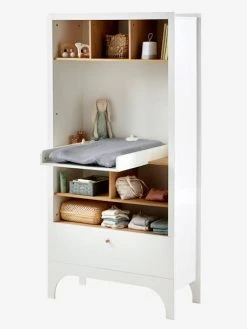 Etagère à Langer 2 En 1 LIGNE NOUGATINE Blanc - Bois - Vertbaudet -Vertbaudet Boutique etagere a langer 2 en 1 ligne nougatine 4