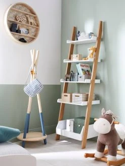 Etagère échelle LIGNE ARCHITEKT Blanc/bois - Vertbaudet -Vertbaudet Boutique etagere echelle ligne architekt 2