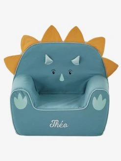 Fauteuil En Mousse Dino Triceratops Bleu - Vertbaudet -Vertbaudet Boutique fauteuil en mousse dino triceratops 2