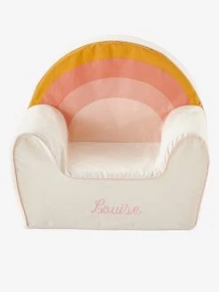 Fauteuil En Mousse Personnalisable Arc-en-ciel Blanc - Vertbaudet -Vertbaudet Boutique fauteuil en mousse personnalisable arc en ciel 2