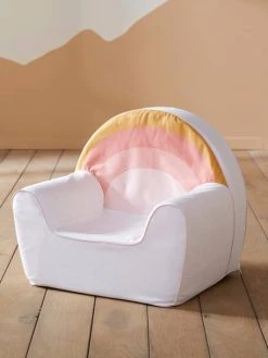 Fauteuil En Mousse Personnalisable Arc-en-ciel Blanc - Vertbaudet -Vertbaudet Boutique fauteuil en mousse personnalisable arc en ciel 5