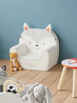 Fauteuil En Mousse Personnalisable Chat Gris - Vertbaudet -Vertbaudet Boutique fauteuil en mousse personnalisable chat 2