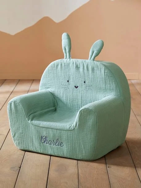 Fauteuil En Mousse Personnalisable Lapin Vert - Vertbaudet 7 Fauteuil En Mousse Personnalisable Lapin Vert - Vertbaudet – Image 5