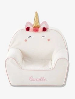 Fauteuil En Mousse Personnalisable Licorne Blanc - Vertbaudet 9 Fauteuil En Mousse Personnalisable Licorne Blanc - Vertbaudet -Vertbaudet Boutique fauteuil en mousse personnalisable licorne 1