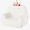 Fauteuil En Mousse Personnalisable Licorne Blanc - Vertbaudet