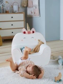 Fauteuil En Mousse Personnalisable Licorne Blanc - Vertbaudet 13 Fauteuil En Mousse Personnalisable Licorne Blanc - Vertbaudet -Vertbaudet Boutique fauteuil en mousse personnalisable licorne 5