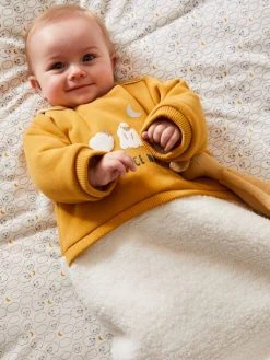 Gigoteuse Manches Amovibles Bi-matière PETIT MOUTON Miel / écru - Vertbaudet -Vertbaudet Boutique gigoteuse manches amovibles bi matiere petit mouton 5