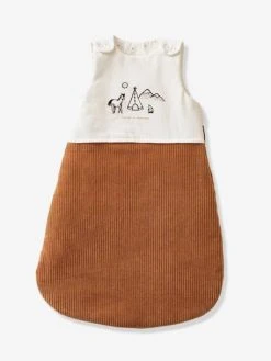 Gigoteuse Manches Amovibles Bi-matière PETIT NOMADE écru / Camel - Vertbaudet -Vertbaudet Boutique gigoteuse manches amovibles bi matiere petit nomade 3