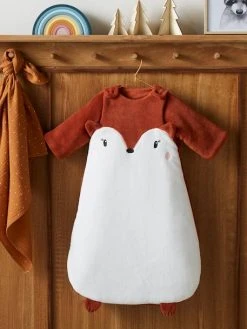 Gigoteuse Manches Amovibles En Microfibre RENARD écru / Roux - Vertbaudet -Vertbaudet Boutique gigoteuse manches amovibles en microfibre renard 2