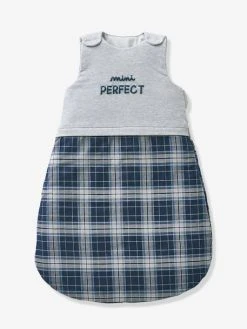 Gigoteuse Manches Amovibles MINI PERFECT Gris Chiné / Bleu - Vertbaudet -Vertbaudet Boutique gigoteuse manches amovibles mini perfect 1