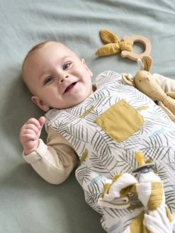 Gigoteuse Sans Manches En Gaze De Coton TREK Oeko-Tex® Blanc Imprimé - Vertbaudet -Vertbaudet Boutique gigoteuse sans manches en gaze de coton trek oeko tex 2