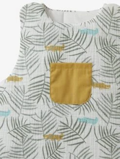 Gigoteuse Sans Manches En Gaze De Coton TREK Oeko-Tex® Blanc Imprimé - Vertbaudet -Vertbaudet Boutique gigoteuse sans manches en gaze de coton trek oeko tex 3