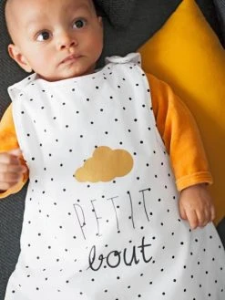 Gigoteuse Sans Manches PETIT BOUT Blanc Imprimé - Vertbaudet -Vertbaudet Boutique gigoteuse sans manches petit bout 2