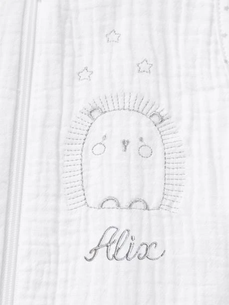 Gigoteuse Spécial été En Gaze De Coton HERISSON MIGNON Blanc - Vertbaudet 6 Gigoteuse Spécial été En Gaze De Coton HERISSON MIGNON Blanc - Vertbaudet – Image 4