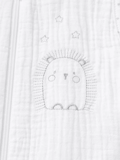 Gigoteuse Spécial été En Gaze De Coton HERISSON MIGNON Blanc - Vertbaudet 7 Gigoteuse Spécial été En Gaze De Coton HERISSON MIGNON Blanc - Vertbaudet – Image 5