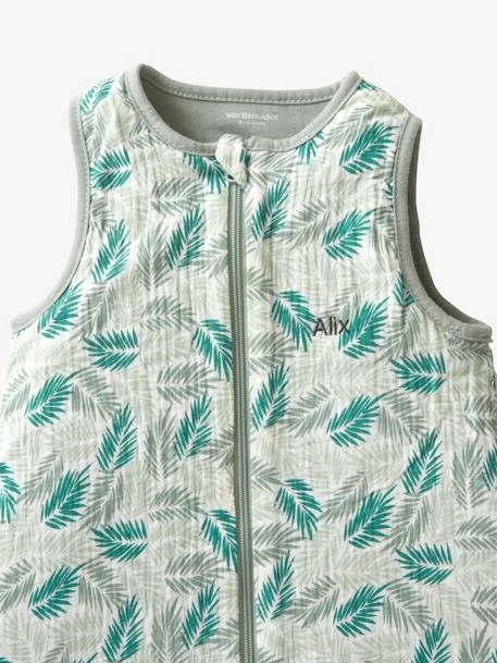 Gigoteuse Spécial été En Gaze De Coton TROPICAL Personnalisable Vert - Vertbaudet 5 Gigoteuse Spécial été En Gaze De Coton TROPICAL Personnalisable Vert - Vertbaudet – Image 3