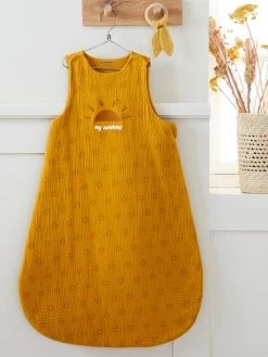 Gigoteuse Spéciale été En Gaze De Coton Bio* SOLEIL Ocre - Vertbaudet -Vertbaudet Boutique gigoteuse speciale ete en gaze de coton bio soleil 1