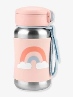 Gourde Acier Avec Paille SKIP HOP Whimz Rose/arc En Ciel - Skip Hop -Vertbaudet Boutique gourde acier avec paille skip hop whimz 3