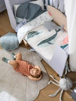 Grand Tapis En Fourrure Coquillage SOUS L'OCÉAN Ecru - Vertbaudet -Vertbaudet Boutique grand tapis en fourrure coquillage sous locean 2