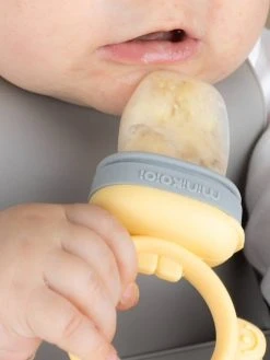 Grignoteur MINIKOIOI Baby Pulp En Silicone Tilleul/gris - Minikoioi -Vertbaudet Boutique grignoteur minikoioi baby pulp en silicone 3
