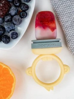 Grignoteur MINIKOIOI Baby Pulp En Silicone Tilleul/gris - Minikoioi -Vertbaudet Boutique grignoteur minikoioi baby pulp en silicone 4