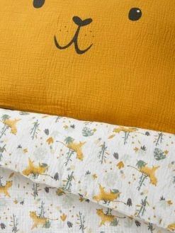 Housse De Couette Bébé En Gaze De Coton HANOÏ Ivoire Imprimé - Vertbaudet -Vertbaudet Boutique housse de couette bebe en gaze de coton hanoi 3