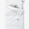 Housse De Couette Bébé PLUIE D'ETOILES Blanc/gris - Vertbaudet -Vertbaudet Boutique housse de couette bebe pluie detoiles