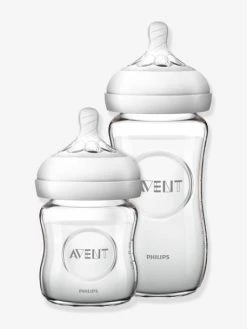 Kit Nouveau-né : 2 Biberons En Verre (125 + 240 Ml) Philips AVENT Natural Transparent - Philips Avent