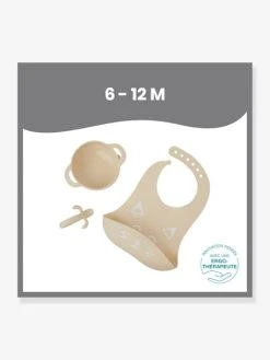 Kit Repas Silicone BABYMOOV First’Isy Beige (renard) - Babymoov -Vertbaudet Boutique kit repas silicone babymoov firstisy 2