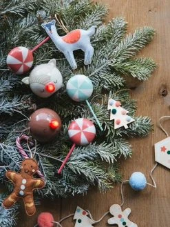 Les 4 Décorations Candy à Suspendre Rouge - Vertbaudet -Vertbaudet Boutique les 4 decorations candy a suspendre 3