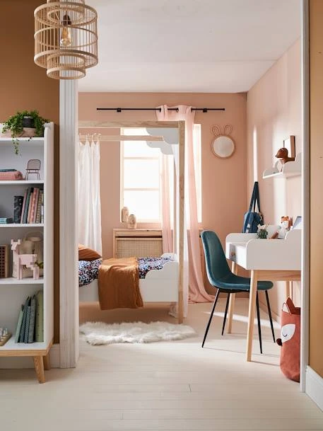 Lit à Baldaquin Enfant LIGNE ROMANCE Blanc / Bois - Vertbaudet 4 Lit à Baldaquin Enfant LIGNE ROMANCE Blanc / Bois - Vertbaudet – Image 2