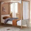 Lit à Baldaquin Enfant LIGNE ROMANCE Blanc / Bois - Vertbaudet -Vertbaudet Boutique lit a baldaquin enfant ligne romance