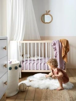 Lit Bébé à Barreaux PÉPITE Blanc - Vertbaudet -Vertbaudet Boutique lit bebe a barreaux pepite 2