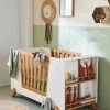 Lit Bébé Avec Barrière Amovible + Rangement Bibliothèque LIGNE PIROUETTE Blanc - Vertbaudet -Vertbaudet Boutique lit bebe avec barriere amovible rangement bibliotheque ligne pirouette