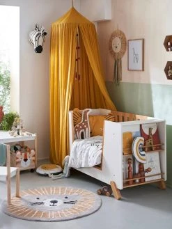 Lit Bébé Avec Barrière Amovible + Rangement Bibliothèque LIGNE PIROUETTE Blanc - Vertbaudet -Vertbaudet Boutique lit bebe avec barriere amovible rangement bibliotheque ligne pirouette 2