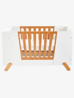 Lit Bébé Avec Barrière Amovible + Rangement Bibliothèque LIGNE PIROUETTE Blanc - Vertbaudet -Vertbaudet Boutique lit bebe avec barriere amovible rangement bibliotheque ligne pirouette 5