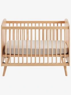 Lit Bébé LIGNE CONFETTI NATURE Marron - Vertbaudet -Vertbaudet Boutique lit bebe ligne confetti nature 2