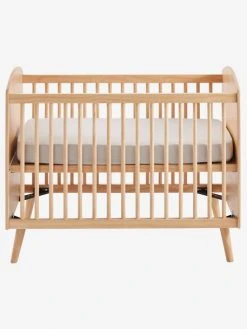 Lit Bébé LIGNE CONFETTI NATURE Marron - Vertbaudet -Vertbaudet Boutique lit bebe ligne confetti nature 3