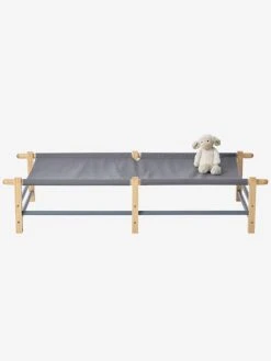 Lit De Camp Enfant Baroudeur Gris - Vertbaudet -Vertbaudet Boutique lit de camp enfant baroudeur 3