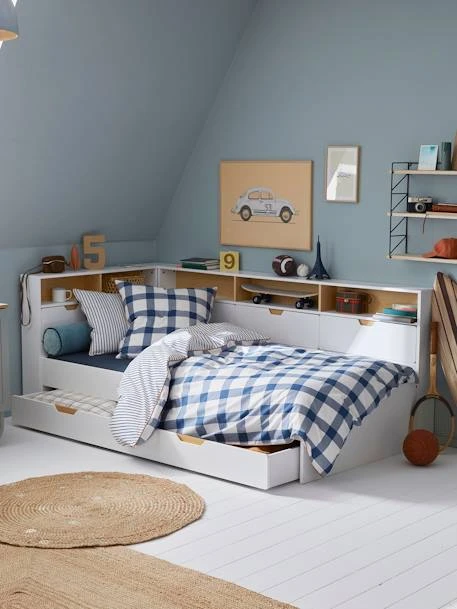 Lit Enfant Multi Rangements TRÉSOR Blanc - Vertbaudet 7 Lit Enfant Multi Rangements TRÉSOR Blanc - Vertbaudet – Image 5