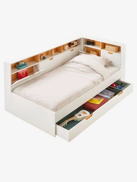 Lit Enfant Multi Rangements TRÉSOR Blanc - Vertbaudet 3 Lit Enfant Multi Rangements TRÉSOR Blanc - Vertbaudet