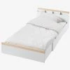 Lit évolutif Enfant LIGNE ABC Blanc - Bois - Vertbaudet 2 Lit évolutif Enfant LIGNE ABC Blanc - Bois - Vertbaudet -Vertbaudet Boutique lit evolutif enfant ligne abc