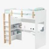 Lit Mezzanine Avec Bureau Et Rangement LIGNE EVEREST Kaki - Vertbaudet -Vertbaudet Boutique lit mezzanine avec bureau et rangement ligne everest