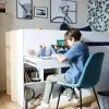 Lit Mi Hauteur Avec Bureau Coulissable Combiné CAMELEO Blanc Mate - Vertbaudet 2 Lit Mi Hauteur Avec Bureau Coulissable Combiné CAMELEO Blanc Mate - Vertbaudet -Vertbaudet Boutique lit mi hauteur avec bureau coulissable combine cameleo